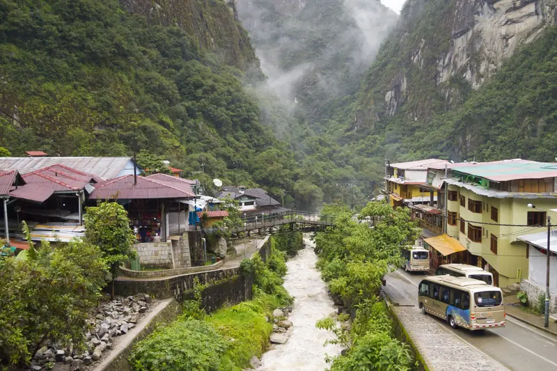 Aguas Calientes Town on the way to Machu Picchu