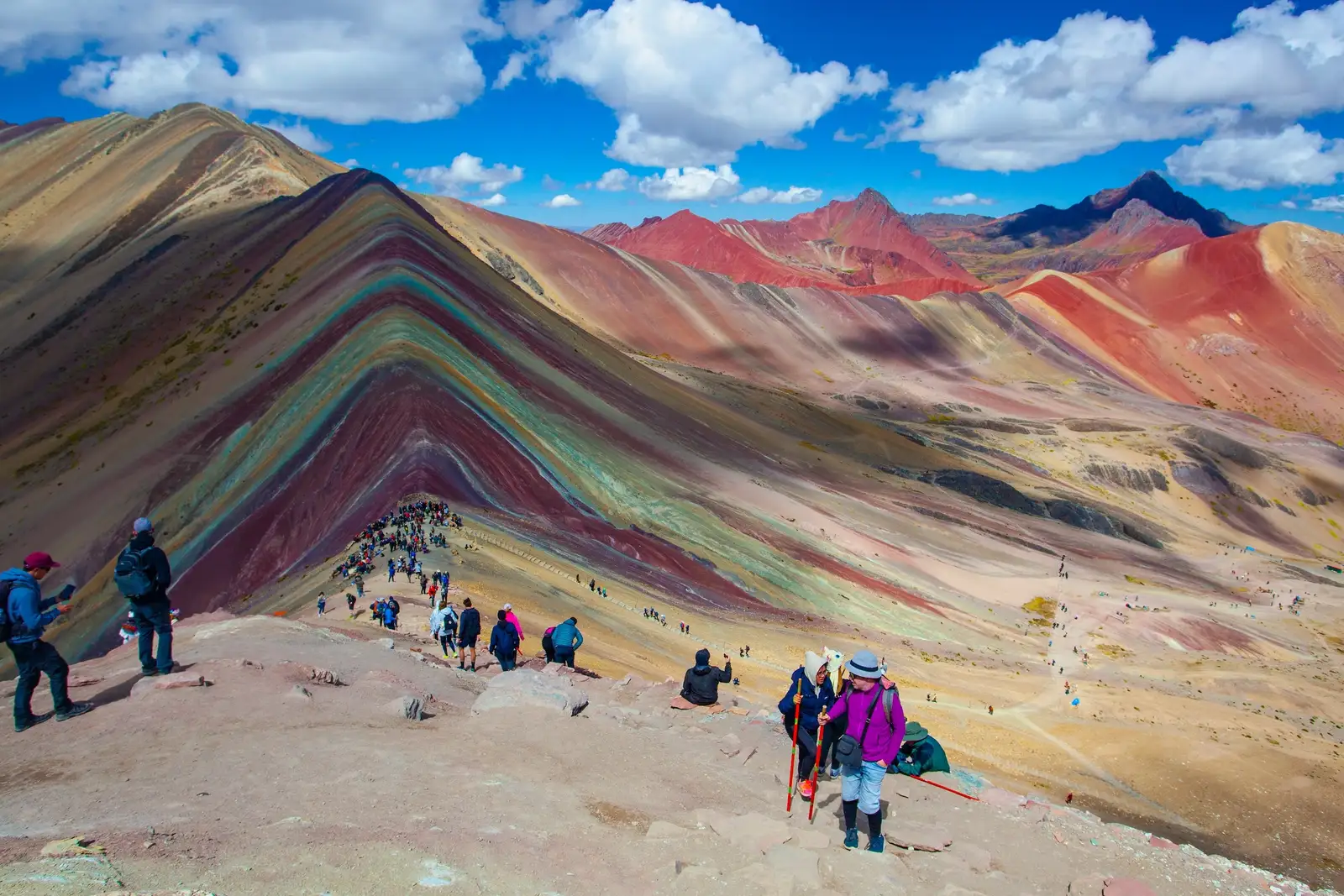 Top of Rainbow Mountain
