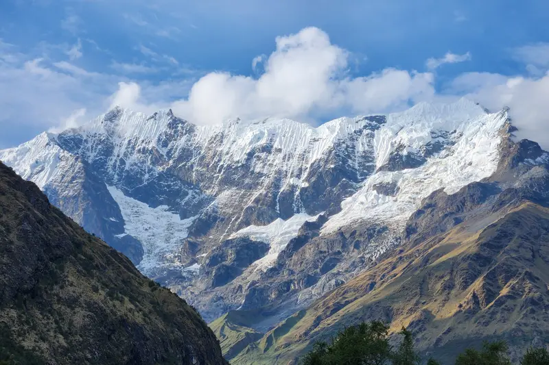 Humantay snowed peak views