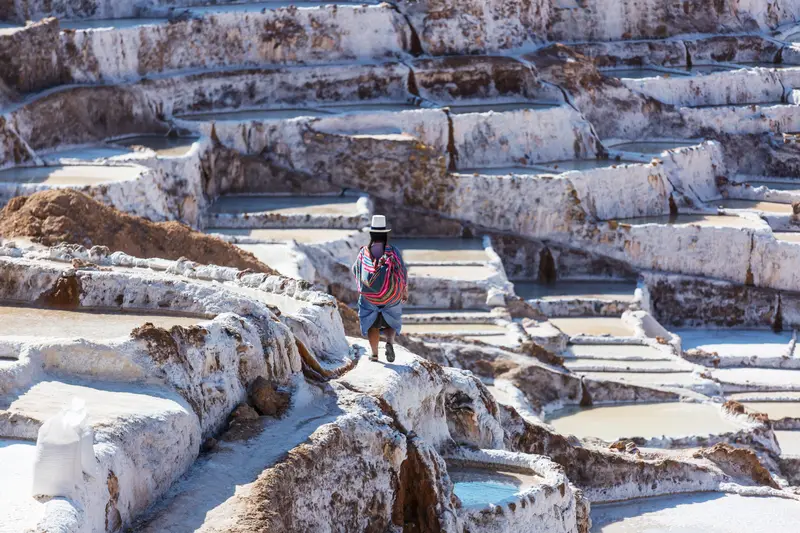 Maras Salt mine lakes