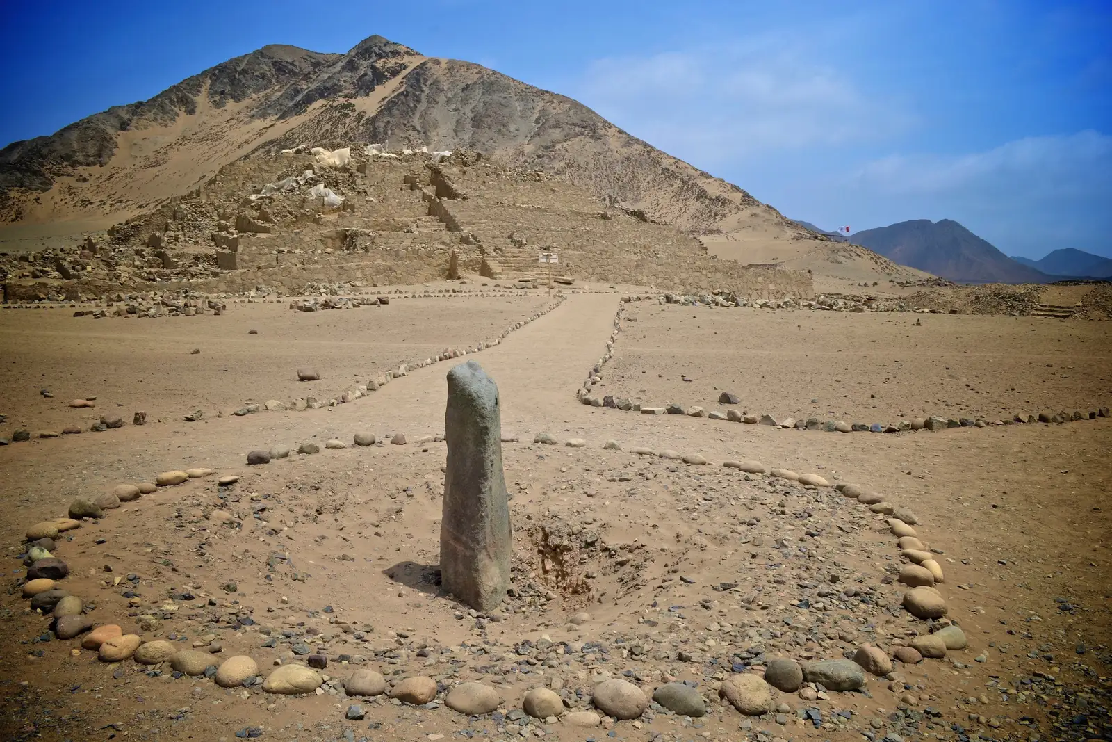Ancient Sundial in Caral