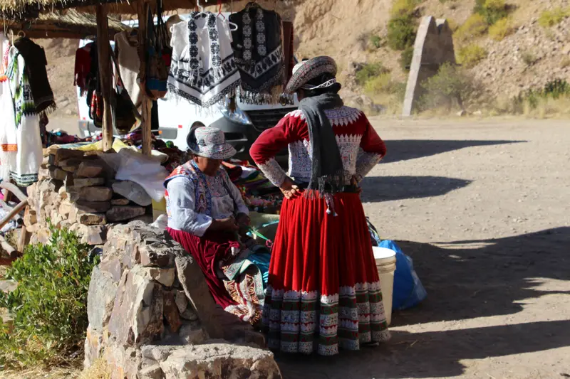 Local sellers at the Colca valley