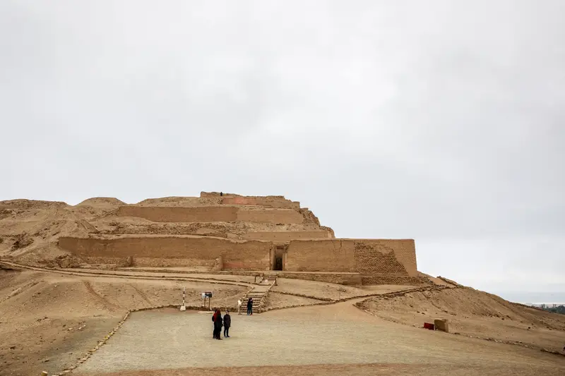 Pachacamac museum pyramid