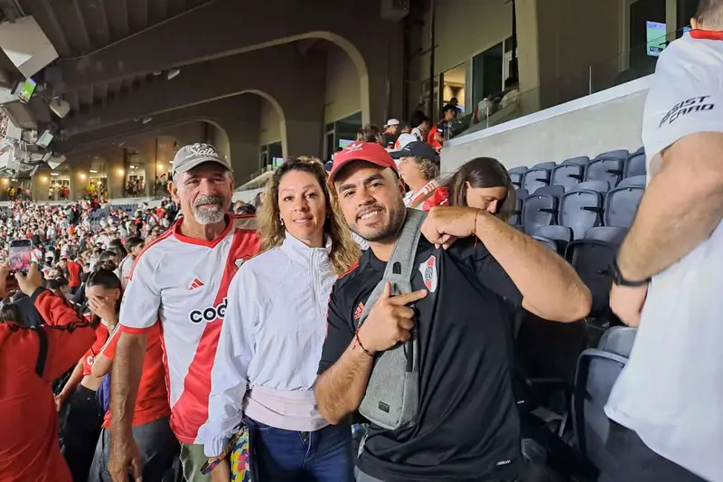 A group of supporters in the stands