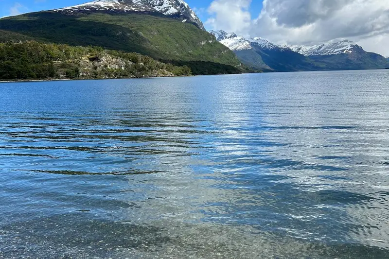 A long lake with the range at the far end